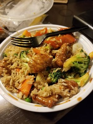 Veggie beef and broccoli! at Fortune Garden in Youngstown