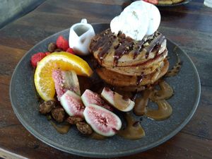 Snickers pancakes at Blendlove in Southport