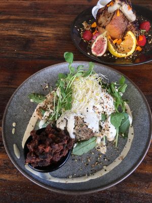 Magic mushrooms and French toast - excellent  at Blendlove in Southport