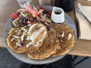 Pancakes  at Blendlove in Southport