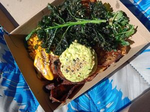 Delicious big brekky at Blendlove in Southport