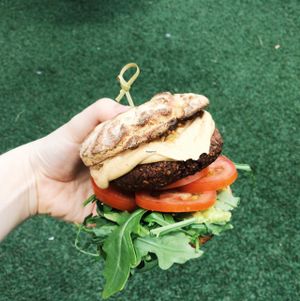 BBQ ranch burger at Blendlove in Southport