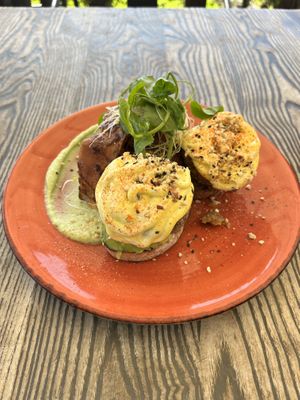 No Eggs Benedict  at Blendlove in Southport