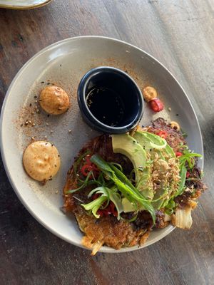 Kimchi Pancakes   at Blendlove in Southport