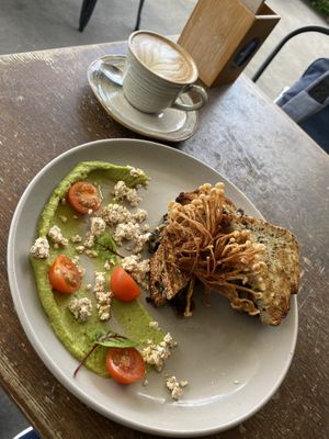 Mushroom toastie  at Blendlove in Southport