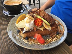  Vegan French toast  at Blendlove in Southport