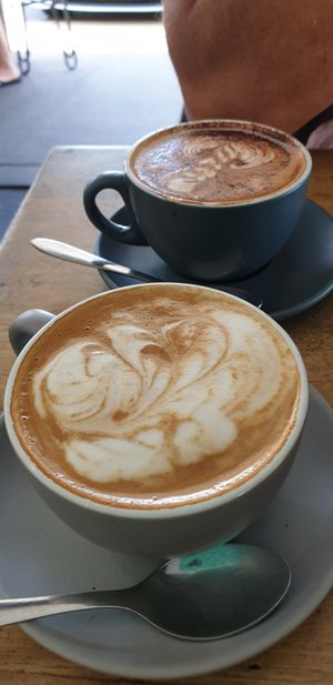 Bonsoy latte and cappuccino (dairy) at Blendlove in Southport