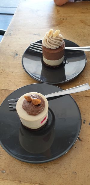 100% Vegan Cheesecakes Peanut Butter& White Choc Raspberry at Blendlove in Southport