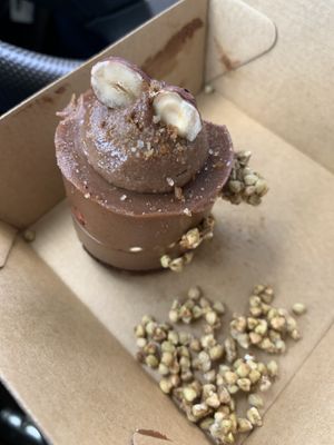 This is a Ferrero Rocher cake 🥰 at Blendlove in Southport