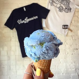 Planet Earth (featuring their t-shirts)  at Van Leeuwen Ice Cream - Boerum Hill in Brooklyn