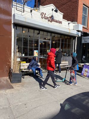 Entrance at Van Leeuwen Ice Cream - Boerum Hill in Brooklyn