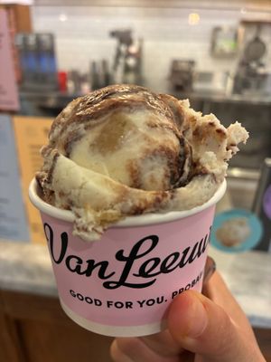 Banana bread pudding with fudge swirls at Van Leeuwen Ice Cream - East Village in New York City