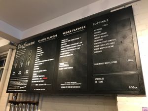 Menu - flavors at Van Leeuwen Ice Cream - East Village in New York City