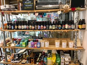 Assortment of deli items for sale at Deli Flavour - Silver Arcade in Leicester