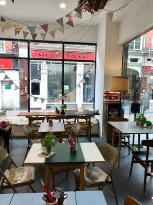 Shabby chic interior with many retro games at Deli Flavour - Silver Arcade in Leicester
