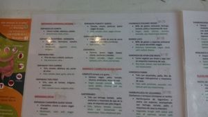 menu page 1 at Emporio Vegetal in Santiago