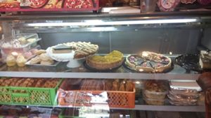 desserts & empanadas at Emporio Vegetal in Santiago