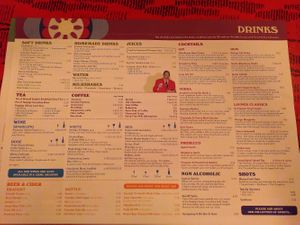 Drinks menu (December 2021) at Mercado Lounge in Market Harborough