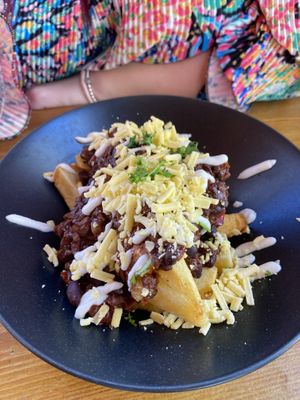 Chill loaded chips   at The Wallflower Cafe in Herne Bay