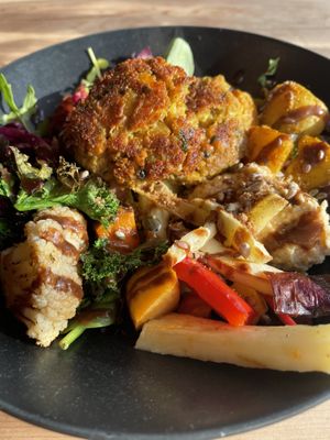 Falafel Buddha Bowl #Veganuary at The Wallflower Cafe in Herne Bay