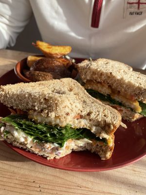 ‘Fish’ finger sandwich  #Veganuary at The Wallflower Cafe in Herne Bay