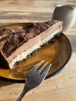 Oreo cookie cheesecake  #Veganuary at The Wallflower Cafe in Herne Bay