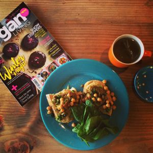 Hummus and cashew pesto on sourdough  at The Wallflower Cafe in Herne Bay