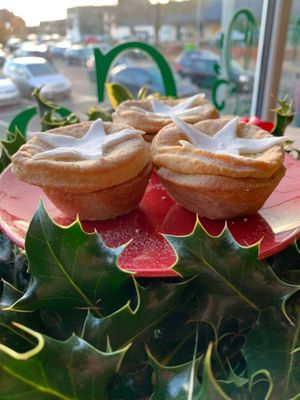 Home made mince pies for the festive season  at The Wallflower Cafe in Herne Bay