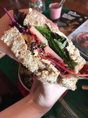 Cheese and chutney sandwich - sooo good! at The Wallflower Cafe in Herne Bay