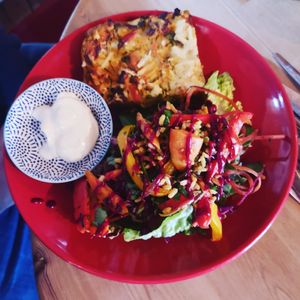 Fritatta at The Wallflower Cafe in Herne Bay