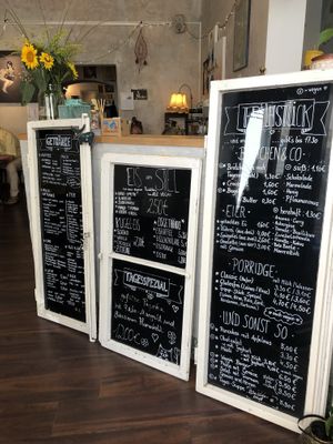 drinks and food  at Cafe Herzstück in Goerlitz