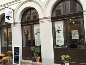 front at Cafe Herzstück in Goerlitz