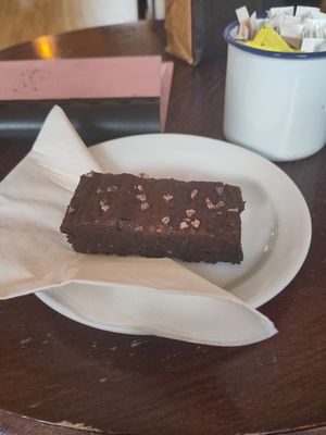 brownie at St Martin's Tea and Coffee in Leicester