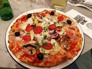 Gardiniera with added jackfruit pepperoni at Pizza Express - Highcross in Leicester