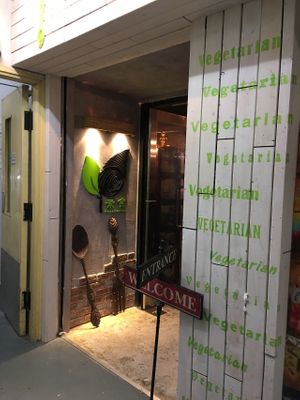 Doorway at i Vegetarian in Kowloon