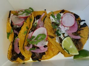 Mushroom asada tacos at The Coronado PHX in Phoenix