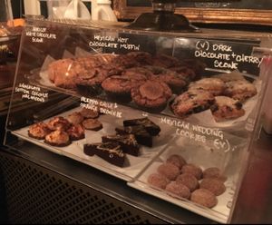 dessert case (V = vegan) at The Coronado PHX in Phoenix