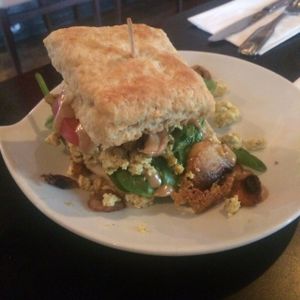 Good morning breakfast sandwich with tofu  at The Coronado PHX in Phoenix