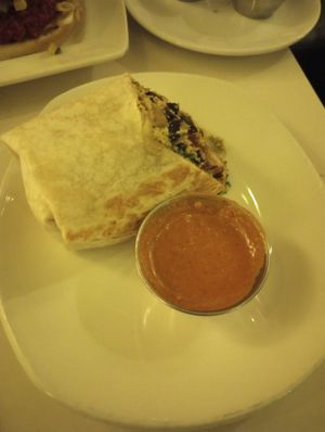 Half of a Coronado Burrito #Veganuary at The Coronado PHX in Phoenix