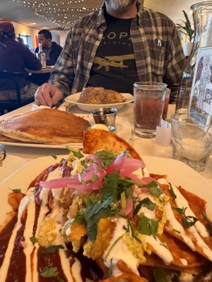 Chilaquiles, pancakes and Biscuits and gravyy  at The Coronado PHX in Phoenix