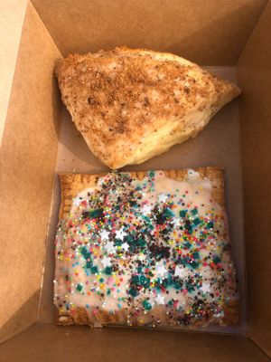 Vegan fudge pop tart and peach pie scone at The Coronado PHX in Phoenix