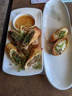 Egg rolls & inari at No Coast Sushi in Grand Junction