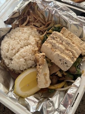 Tofu Hibachi - so tasty!  at No Coast Sushi in Grand Junction