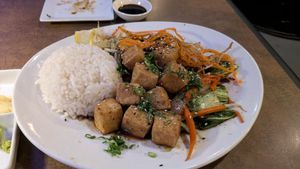 Teriyaki Tofu 🤌 at No Coast Sushi in Grand Junction
