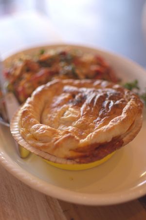 'Beef' pie at From the Art Ethical Handicrafts and Cafe in Ashwood