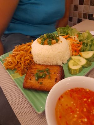 Vegan com tam at An Nhien - Nguyen Van Thu in Ho Chi Minh City