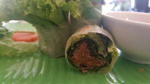 cuon chạy (vegetarian spring roll) at Lau Nam Chay An Nhien - Ward Da Kao in Ho Chi Minh City