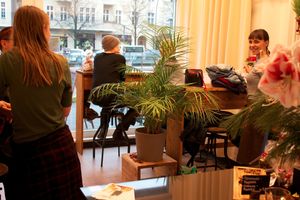 You can sit inside & outside in summertime! at Superfran's Feinkost-Manufaktur in Berlin