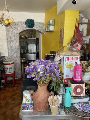 Inside  at Oum Falafel in Lille