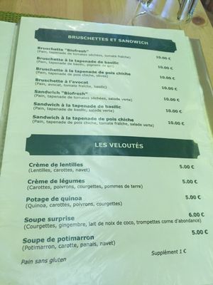 Les bruchettes et les soupes cuites  at Biofresh in Mulhouse